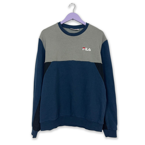 Sweat fila vintage bleu - vintage,