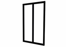 Fenêtre intérieure à double vitre - KIT mural décoratif atelier 108 x 63 cm