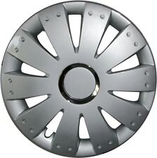 4 Enjoliveurs/Wheel Trims 16" Pouces Tera Silver Kaufmann Neuheiten VW OPEL...