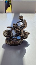 Briquet de table Motard Moto Honda XL 250 en métal argenté