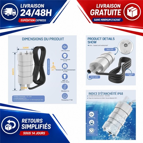 Pompe eau submersible v - eau,
