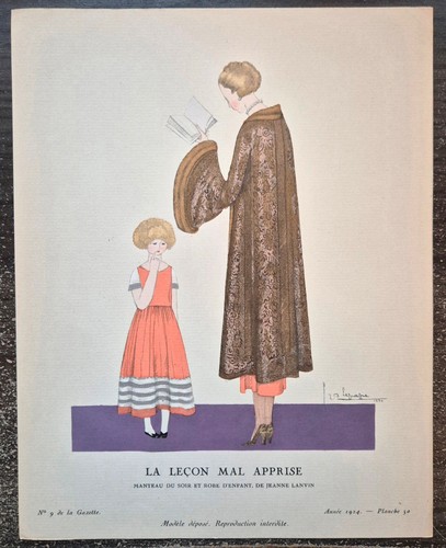 Georges lepape manteau jeanne - lepape,