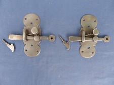 2 targettes ressort fer forgé mentonnets Fenêtre Volet ancienne Ht 12 cm Tire D