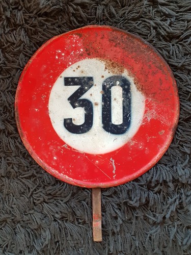 Ancien panneau routier - panneau, de