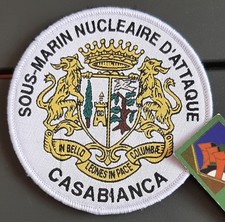 Insigne Patch SOUS MARIN SNA CASABIANCA (Thème Corse) Marine France SCRATCH 86mm