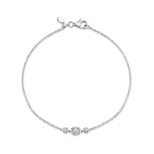 14k blanc diamant - or, bolo