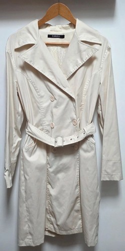 Trench coat beige chic - beige, elegant