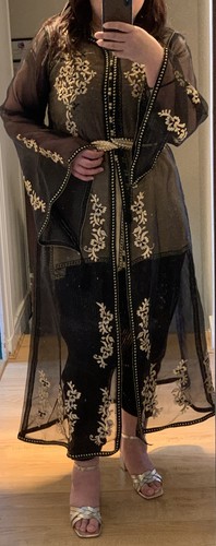 Caftan pièces noir et - caftan,