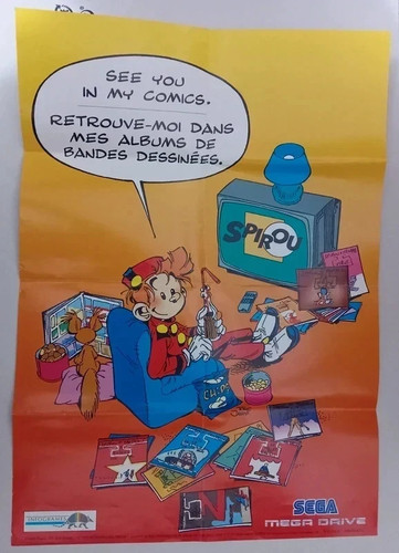Poster spirou sega - poster, mega