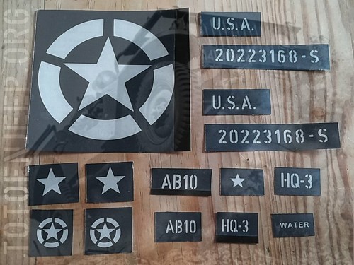 Kit pochoir stencil scale 8 - pochoir,