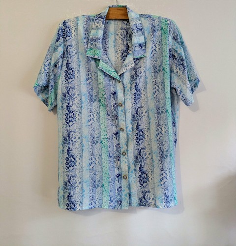 Blouse chemisier bleu