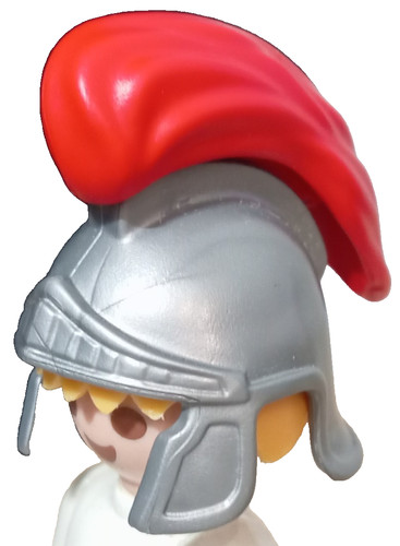 Playmobil casque plume - playmobil, rouge