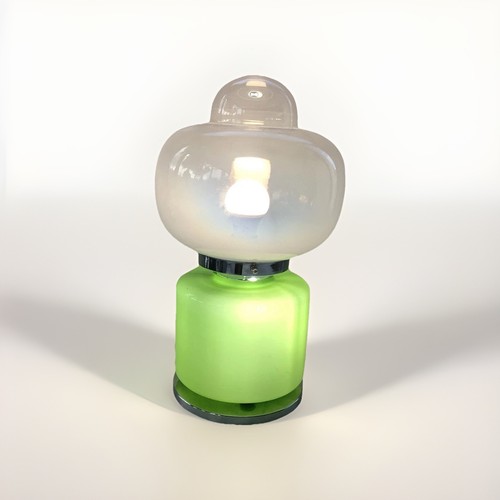 Lampe verte 1970 champignon - lampe,