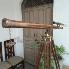 Ancien télescope en laiton