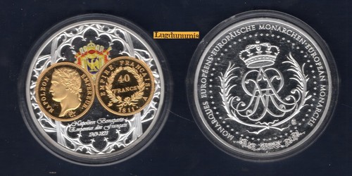 Médaille monarques européens - médaille,