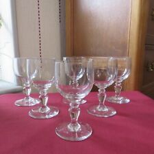6 verres a vin  en cristal de Baccarat modèle Géranium H 11,5 cm signé L 2