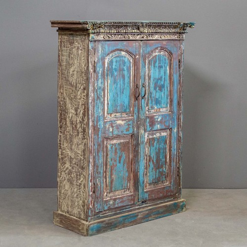 Indian painted cabinet - painted,