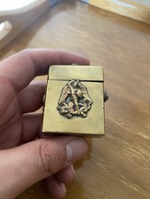 Ancien encrier de voyage fleur de lys