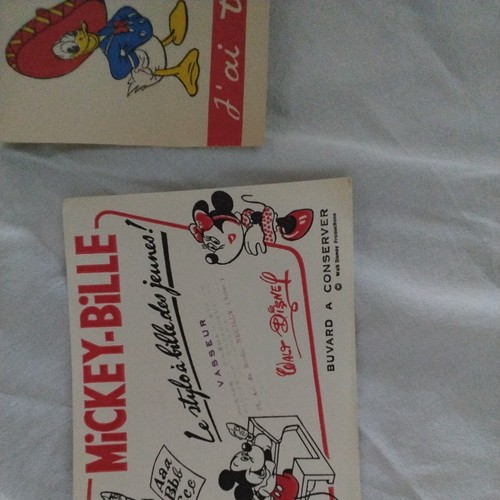 Buvard ancien mickey bille - mickey-bille, le