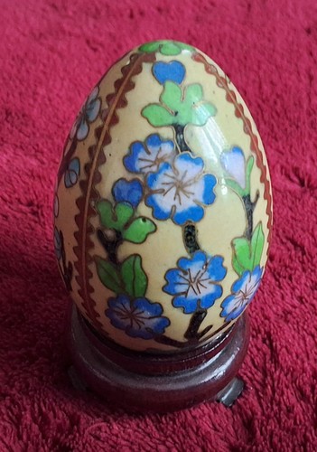 Oeuf laiton cloisonné - oeuf,