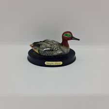 Oiseau miniature en résine "Sarcelle d'hiver" - XXe