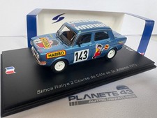 SPARK SIMCA RALLYE 2  #143 COURSE DE COTE DE ST ANTONIN 1976 1/43