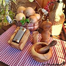 Mortier En Bois D'Olive Set De