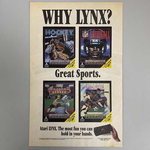 Atari lynx jeu vidéo - vidéo, hockey
