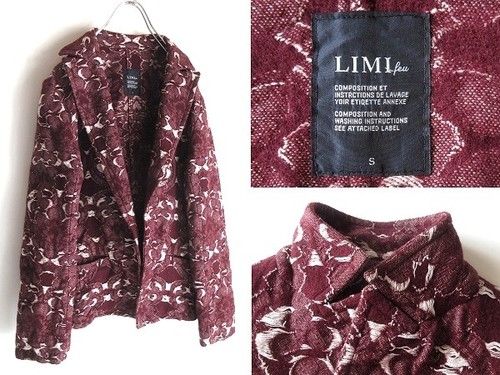 Veste limi feu laine - feu,