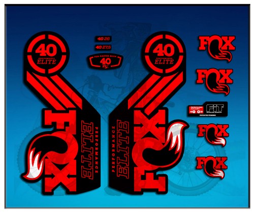 Autocollants fourche fox - fourche, 40