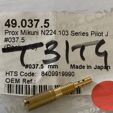 Gicleur de Ralenti PROX #37.5 49.037.5 Mikuni N224/103 carburateur moto