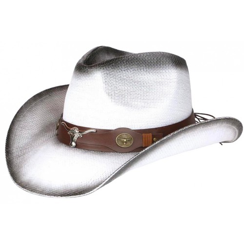 Chapeau cowboy blanc tete - blanc,