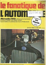LE FANATIQUE DE L'AUTOMOBILE N°160 MERCEDES 600 / ALCYON / ELECTROBAT & SELDEN
