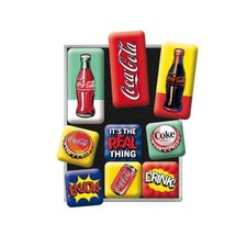 Aimants rétro pour frigo Coca Cola – Pop Art – Idée de Cadeau pour Fans de Co...