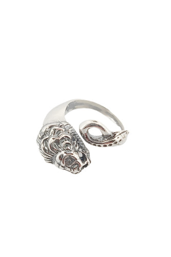 bague tete lion