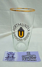 Lot de 6 Verres à bière : DORTMUNDER UNION-BIER 0.20 cL Vintage -Collection-BAR
