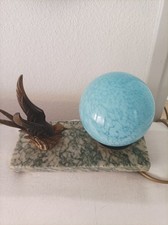 Lampe Art Déco Hirondelle Socle marbre
