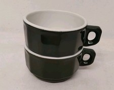 Paire De Tasses Bistrot Verte