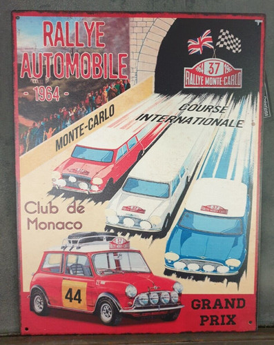 Plaque rallye monte - «rallye,