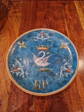 Superbe Assiette En Faience Ulysse Blois Cygne XIX ème