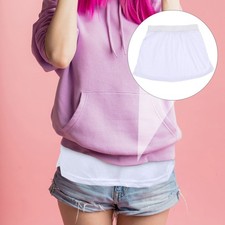 1Pc Femme All-Match Amovible Faux Chemisier Queue À La Mode Faux Jupe Ourlet