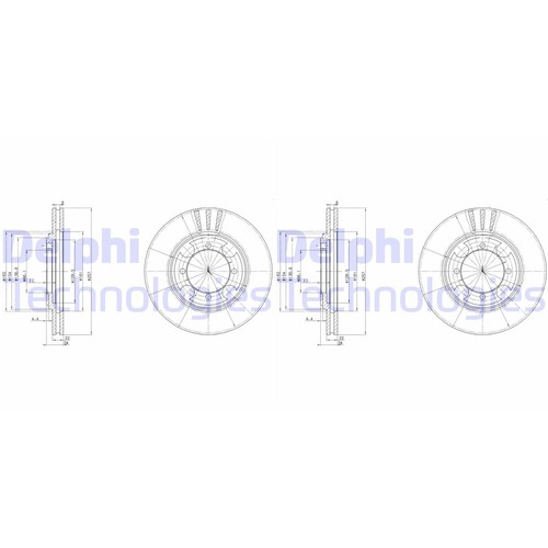 Delphi disques frein - de,