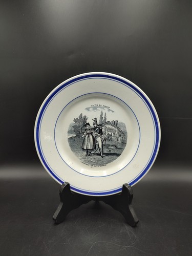 Assiette parlante faïencerie - parlante,,