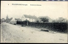 cpa Rousbrugge-Haringhe . Gendarmerie Nationale . Belgique . Flamand 