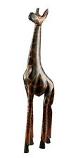 Statue Girafe Bois 35cm -