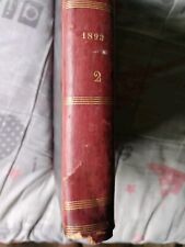 1893 Tome 2 Livre Relié Cuir revue journal L'Illustration Universel Art Nouveau