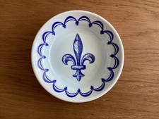 Coupelle / cendrier / ramasse-monnaie en faïence de Gien décor fleur de lys