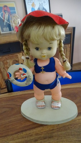 Poupee annees 1960 baigneur - poupee,