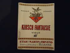 Etiquette ancienne KIRSCH