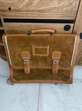 CARTABLE ANCIEN TANN'S VERT MARRON  ET NUBUCK Avec Les Anses